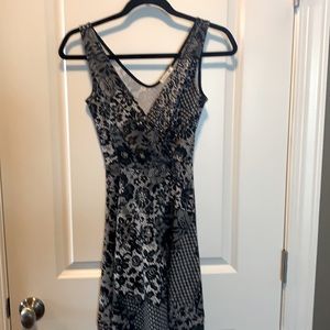 Black and white cotton dress